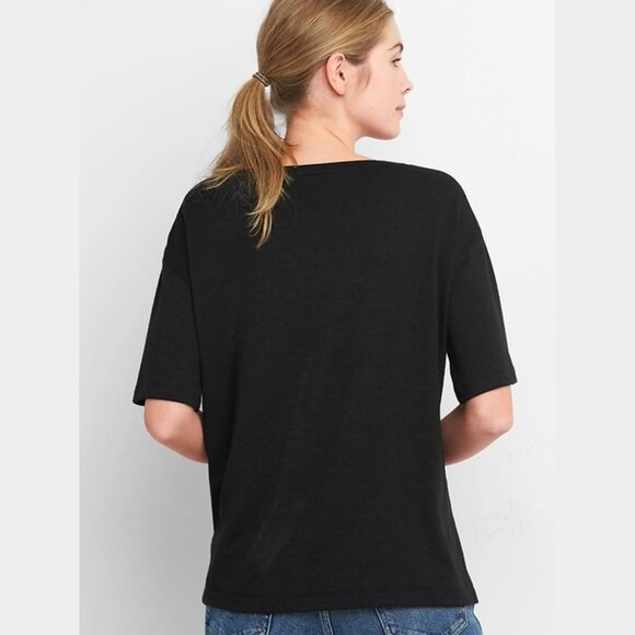 GAP Softspun Scoop Neck longer sleeve t-shirt - Picture 5 of 9